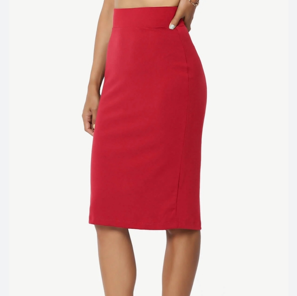 New Catherine Malandrino pencil skirts Red Size 12